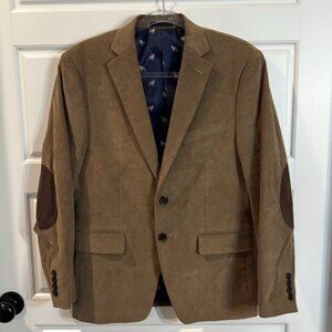 Ralph Lauren Black Label Men's Brown Corduroy Blazer Suede Patch Elbows Size 36S